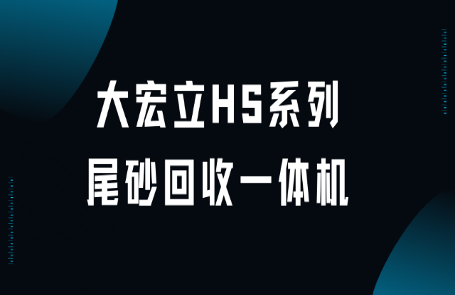 大宏立HS系列尾砂回收一體機